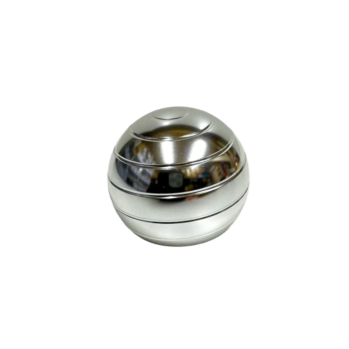 Sensory Corner Fidget Silver Metallic Gyro