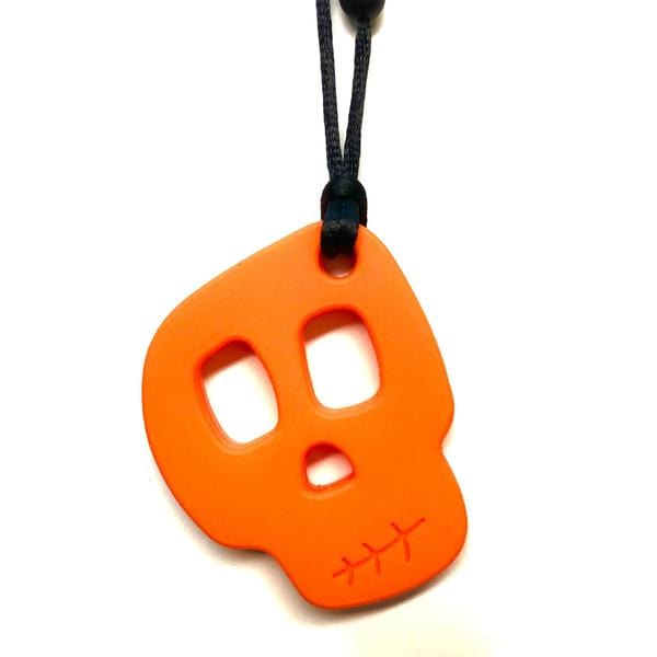 Sensory Corner Oral Motor Fidget Kit + Skull Orange Discreet Chew Fidget Pack