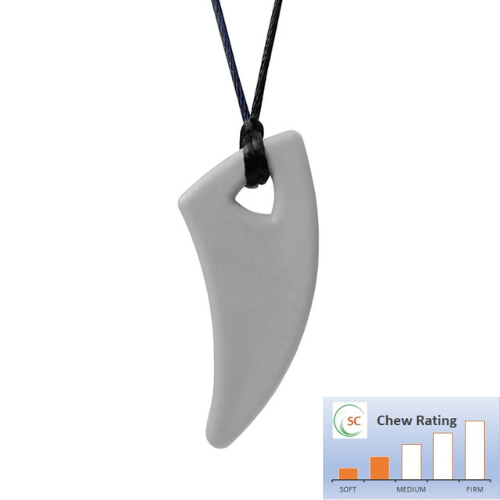 Ark Therapeutics Light Grey Medium Soft Saber Tooth Pendant