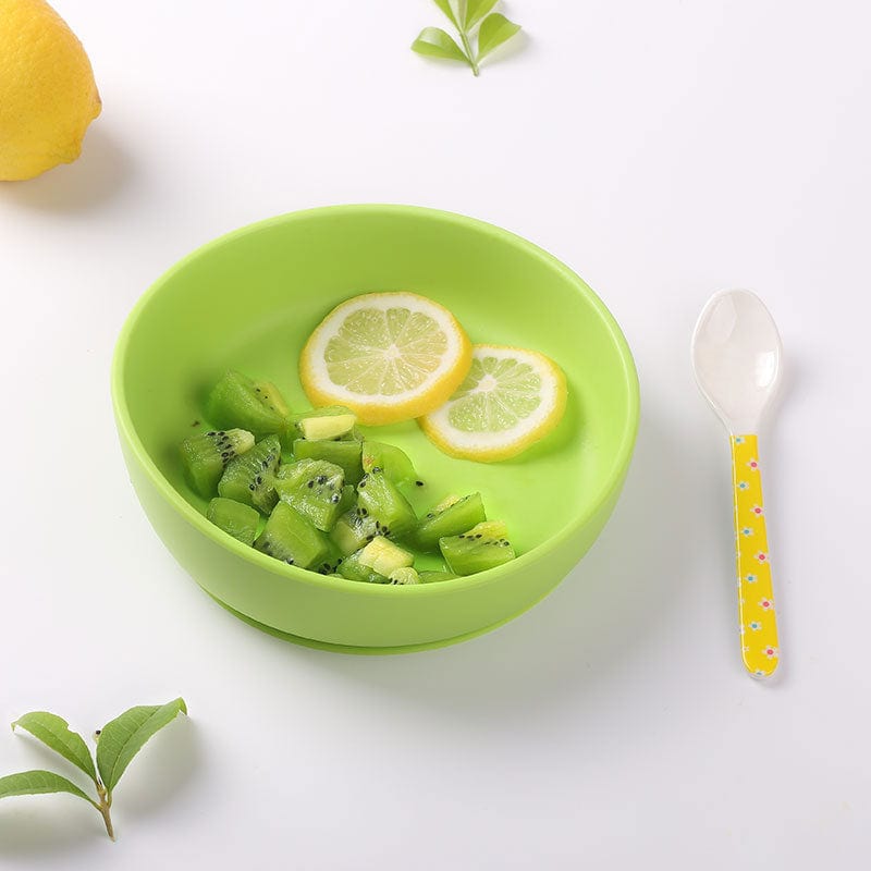 Kean Aids For daily Living Lime Green Silicone Suction Bowl