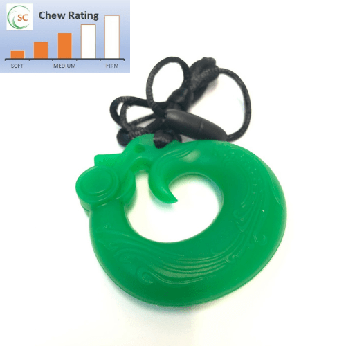 Kean Oral Motor Greenstone Chewable Phoenix Pendant