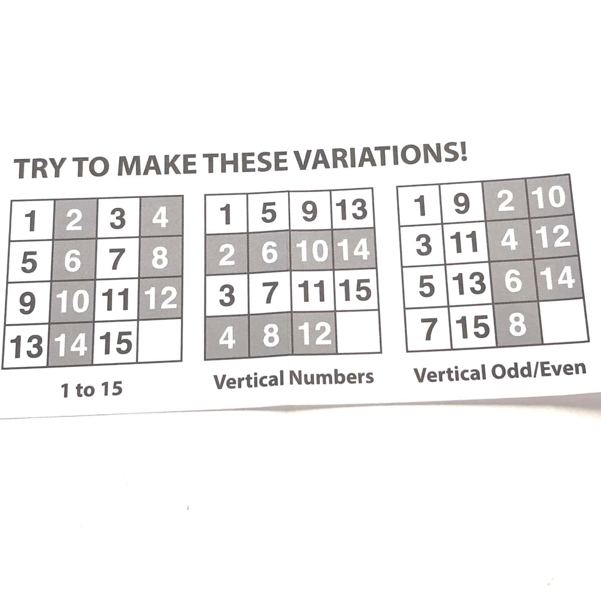 Sensory Corner Number Slide Puzzle