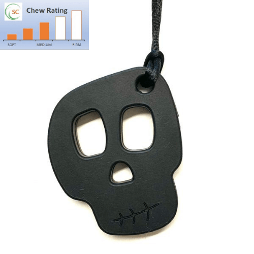 Yiwu Enjoy Commodity Co Ltd Black Skull Chewable Pendant