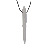Ark Therapeutics Oral Motor Light Grey ARK Chewable Pen Necklace
