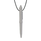 Ark Therapeutics Oral Motor Light Grey ARK Chewable Pen Necklace