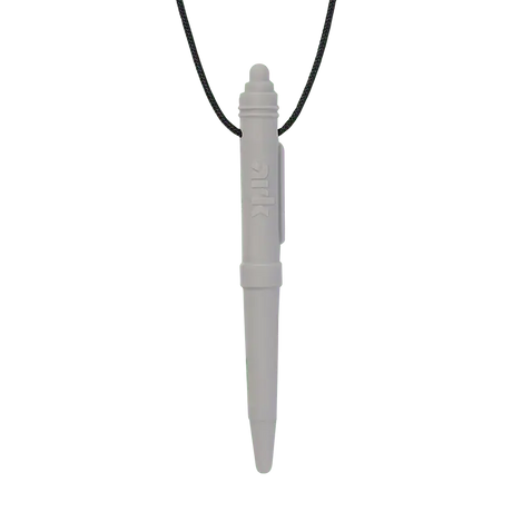 Ark Therapeutics Oral Motor Light Grey ARK Chewable Pen Necklace
