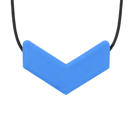 Sensory Corner Royal Blue - XXT Firm Ark Chevron Chew Necklace