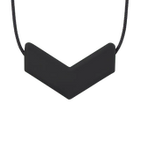 Sensory Corner Black - XT Medium Ark Chevron Chew Necklace