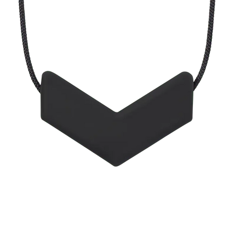 Sensory Corner Black - XT Medium Ark Chevron Chew Necklace