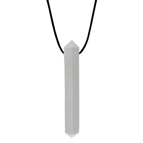 Ark Therapeutics Oral Motor Light Grey Soft Ark Krypto Bite Chewable Gem Necklace