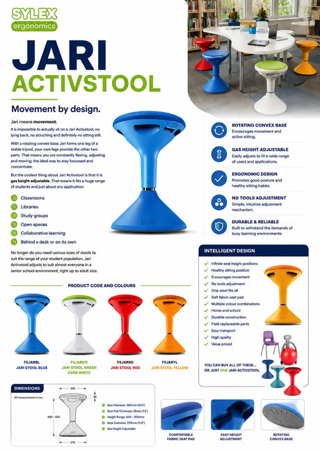 Jari Activstool Sylex Ergonomics New Zealand