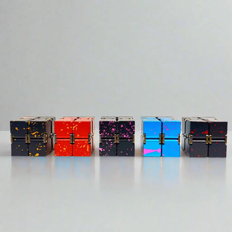 vendor-unknown Fidget Metal Infinity Cube - Splash Collection