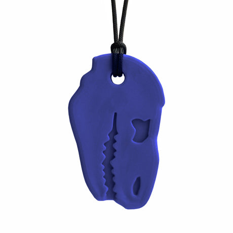 Ark Therapeutics Oral Motor Dark Blue - Soft Dino Bite Pendant