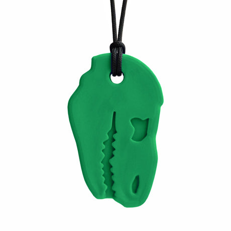 Ark Therapeutics Oral Motor Forest Green - Firm Dino Bite Pendant