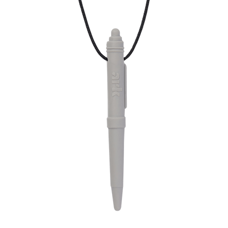 Ark Therapeutics Oral Motor Light Grey ARK Chewable Pen Necklace
