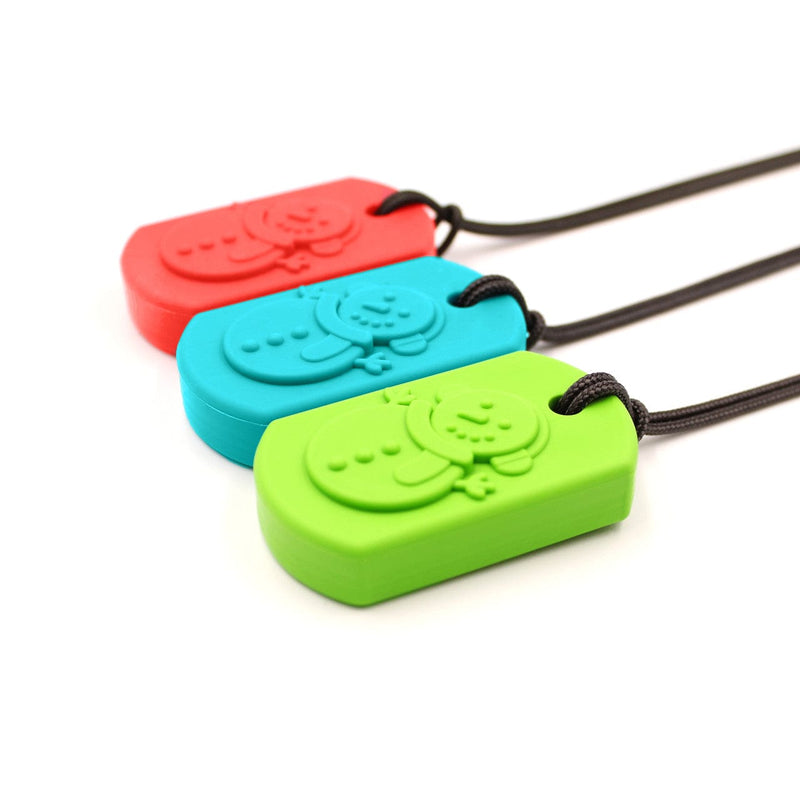 Ark Therapeutics Red ARK Frost Bite Snowman Chew Necklace