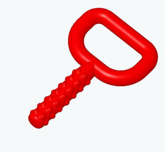 Chewy Tube Oral Motor Red Soft Chewy Tube- Super Chew (red)
