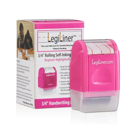 Legiliner Hand Writing LegiLiner Self-Inking Teacher Stamp-3/4-inch Pink