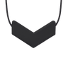 Sensory Corner Black - XT Medium Ark Chevron Chew Necklace