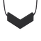 Sensory Corner Black - XT Medium Ark Chevron Chew Necklace