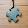 Sensory Corner Grey Puzzle Piece Chewable Pendant