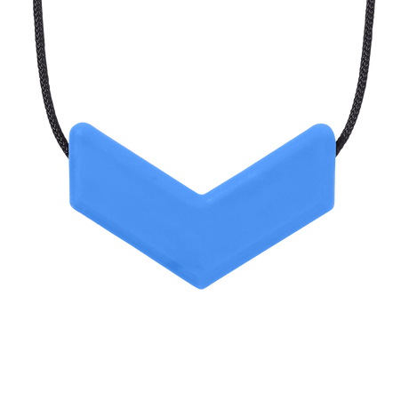 Sensory Corner Royal Blue - XXT Firm Ark Chevron Chew Necklace