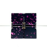 vendor-unknown Fidget Black / Pink Metal Infinity Cube - Splash Collection