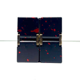 vendor-unknown Fidget Black / Red Metal Infinity Cube - Splash Collection