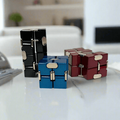 vendor-unknown Fidget Metal Infinity Cube