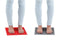 Standing on Aku Mat Comfort Red  and Pro Grey Version - Sensory Corner