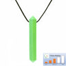 Ark Therapeutics Oral Motor Lime Green Medium Krypto Bite Chewable Gem Necklace