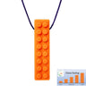 Ark Therapeutics Oral Motor Orange - Firm Brick Stick Chewable Necklace