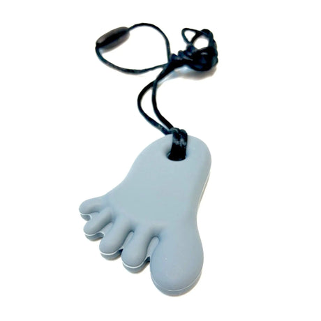 Kean Oral Motor Grey Chewable Pendant-Foot