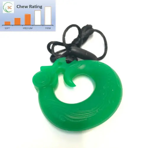 Kean Oral Motor Greenstone Chewable Phoenix Pendant 6 Set