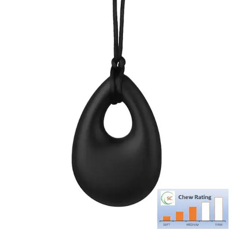 Kean Oral Motor Black Chewable Teardrop