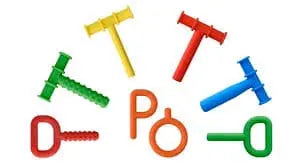 Chewy Tube Oral Motor Chewy Tubes with breakaway cords 6 set