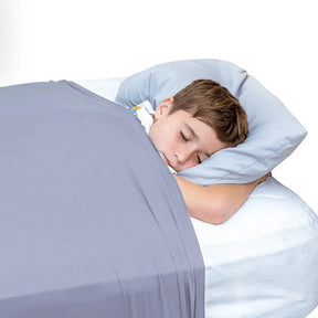 Sensory Corner Weighted/ Pressure King Single - Cotton/Spandex / Light Grey Compression Bed Sheets NEW