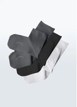 Smartknit Clothing & Accessories Medium / White/Black/Charcoal / 3-Pack Seamless Kids Socks