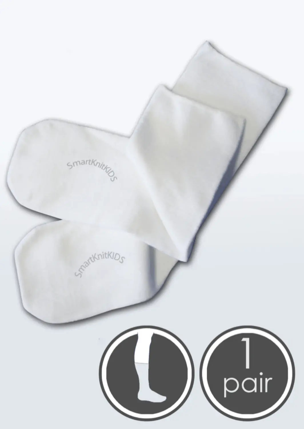 Smartknit Clothing & Accessories Small / White / Single Seamless Kids Socks