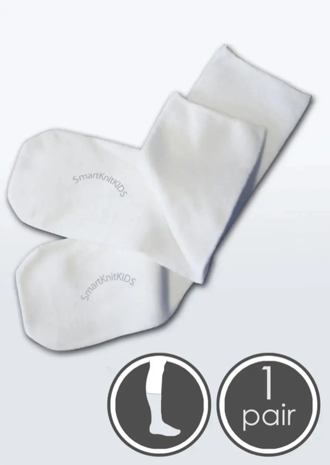 Smartknit Clothing & Accessories Small / White / Single Seamless Kids Socks