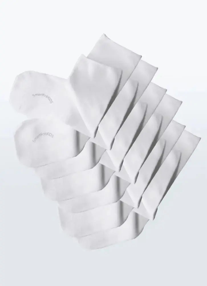 Smartknit Clothing & Accessories Medium / White / 6-Pack Seamless Kids Socks