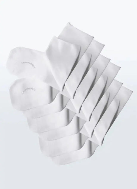 Smartknit Clothing & Accessories Medium / White / 6-Pack Seamless Kids Socks