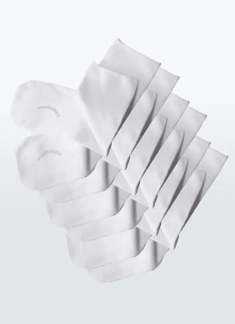 Smartknit Clothing & Accessories Medium / White / 6-Pack Seamless Kids Socks