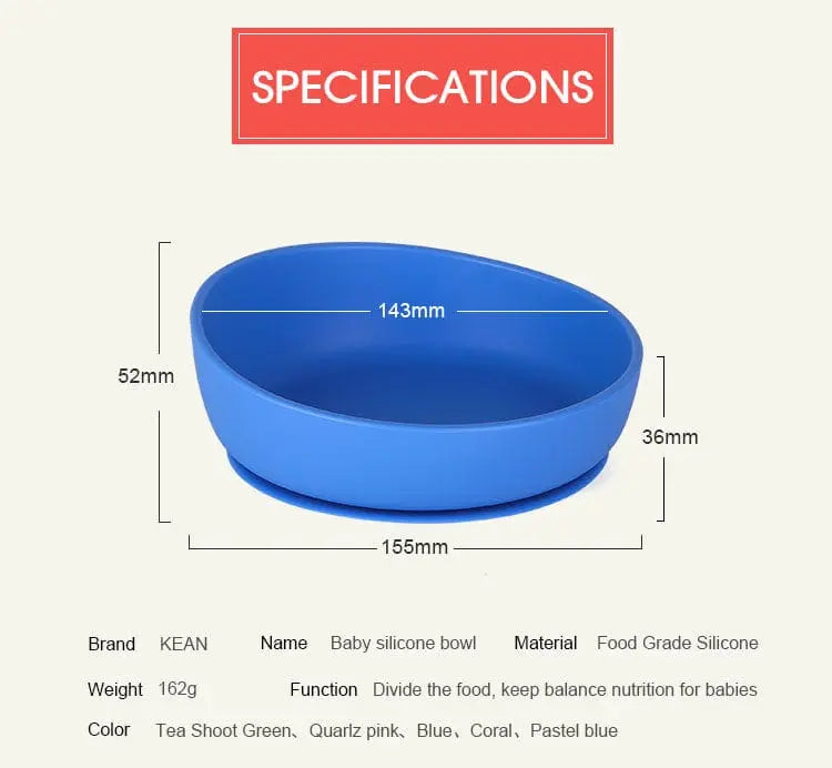 Kean Aids For daily Living Silicone Suction Bowl