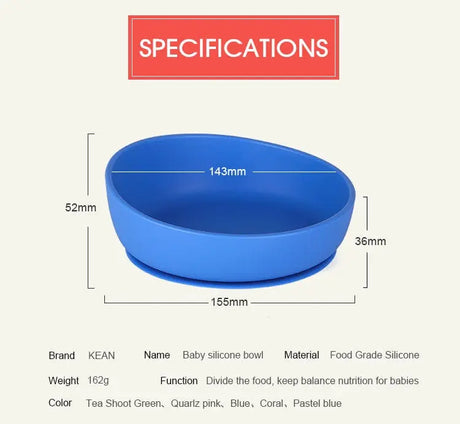 Kean Aids For daily Living Silicone Suction Bowl