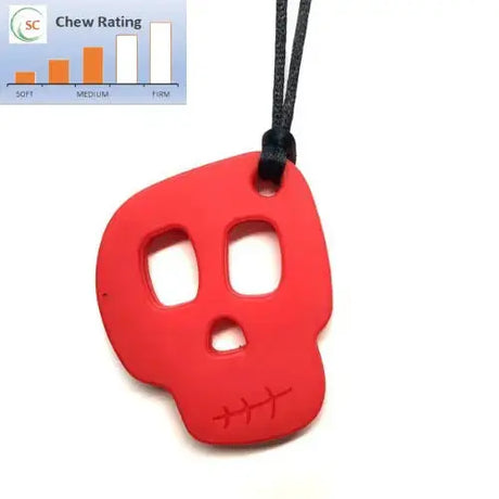Yiwu Enjoy Commodity Co Ltd Red Skull Chewable Pendant