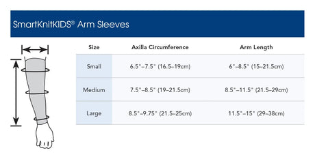 Smartknit Clothing & Accessories SmartKnit Kids' Seamless Compression Arm Sleeve