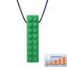 Ark Therapeutics Oral Motor Forest Green - Firm Brick Stick Chewable Necklace