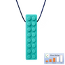 Ark Therapeutics Oral Motor Teal -Medium Brick Stick Chewable Necklace