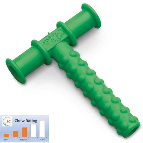 Chewy Tube Oral Motor Green Chewy Tubes with breakaway cords 6 set